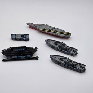 1994 LGTI Micro Machines Lot Military Ships Aircraft Carrier Submarine Boats